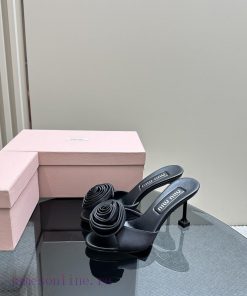 MIU MIU Women's Satin Sandals-----------Romantic Style Lingers In This Satin Sandal Exquisite R ba92mrfx