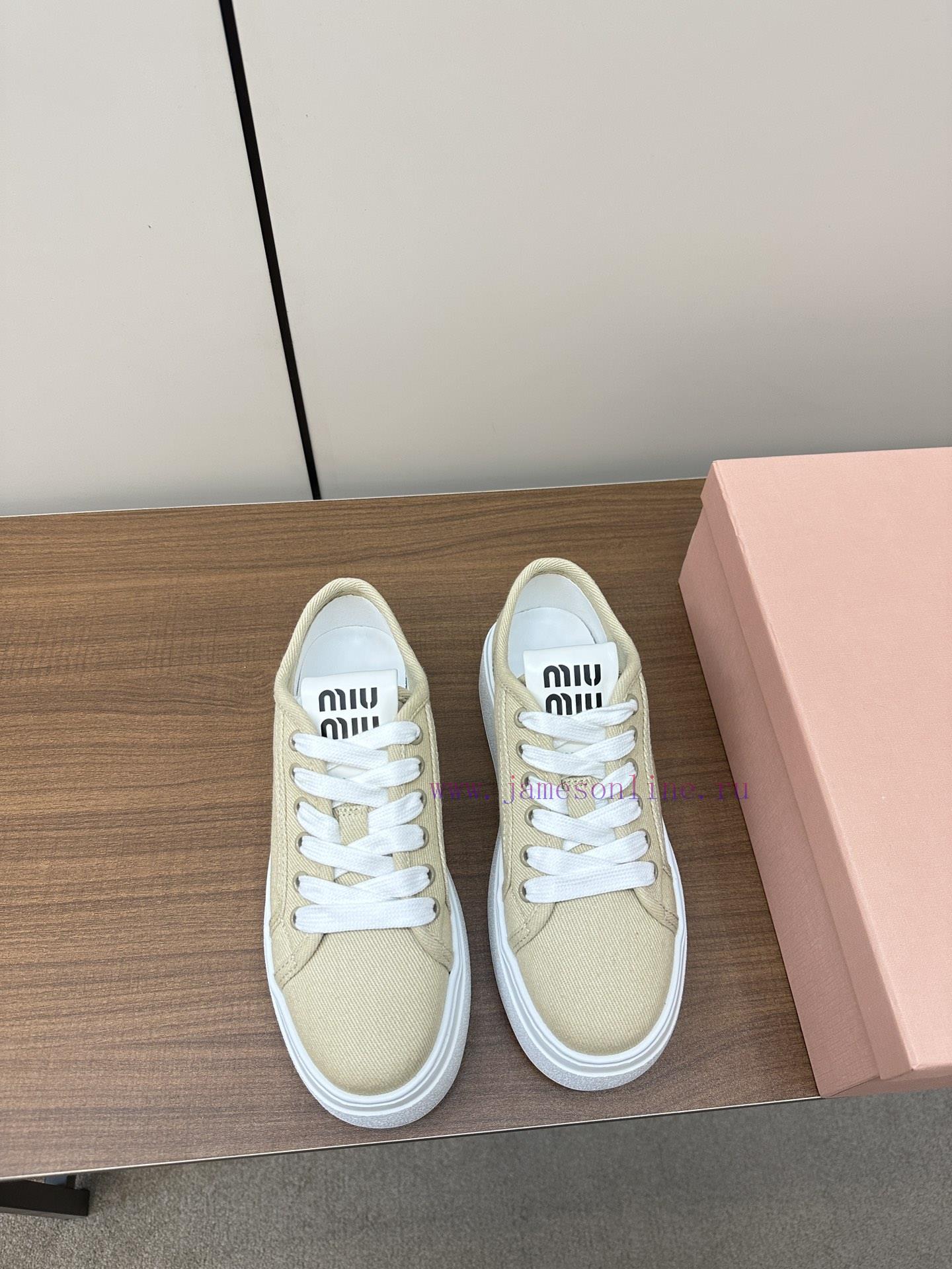 MIUMIU Thick Soled Casual Shoes Fabric Shoes TPR Sole P330 Foam Sole P350The Spring Flagship Se dzvnpms2 - Image 2
