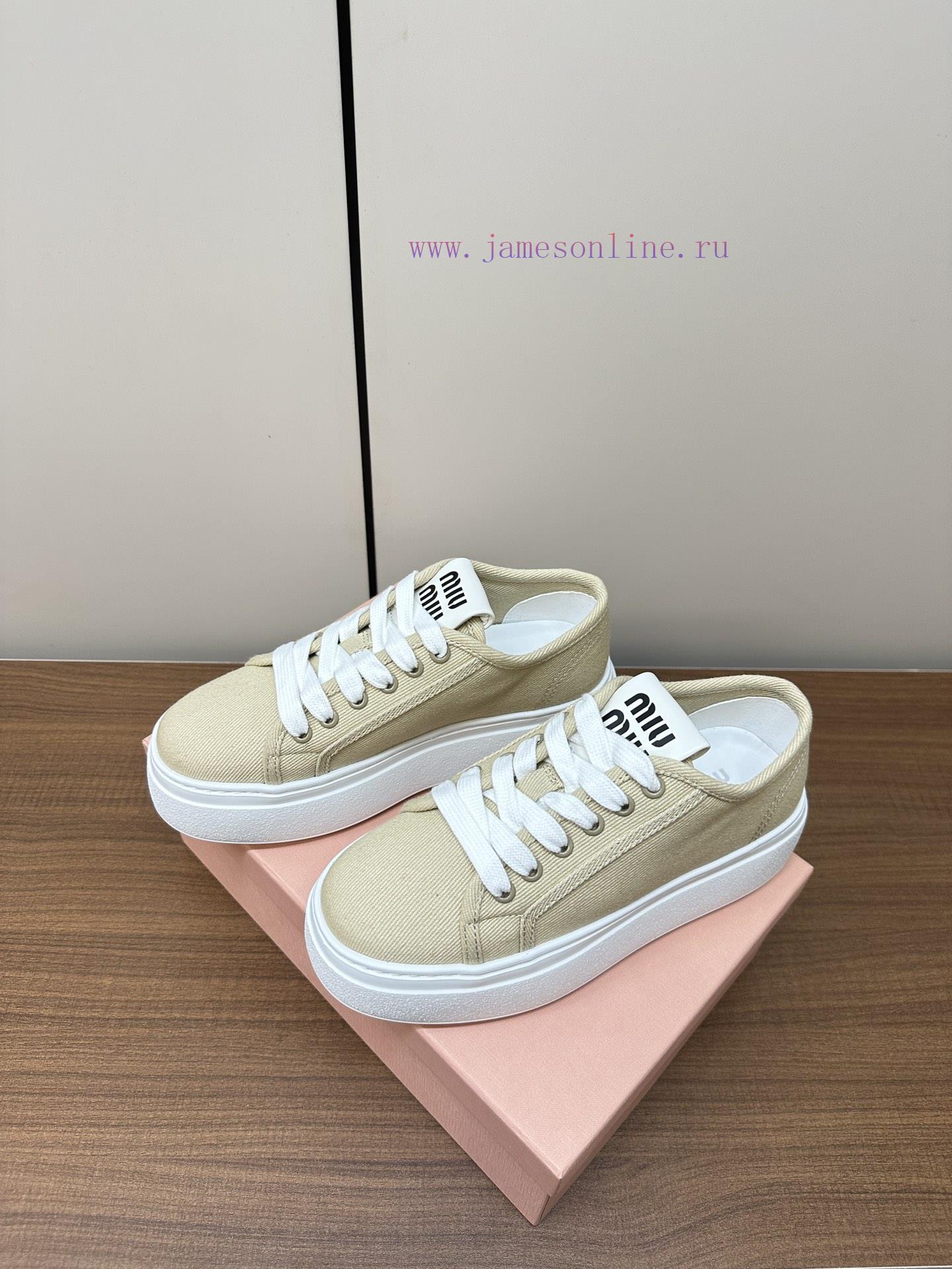 MIUMIU Thick Soled Casual Shoes Fabric Shoes TPR Sole P330 Foam Sole P350The Spring Flagship Se dzvnpms2 - Image 5