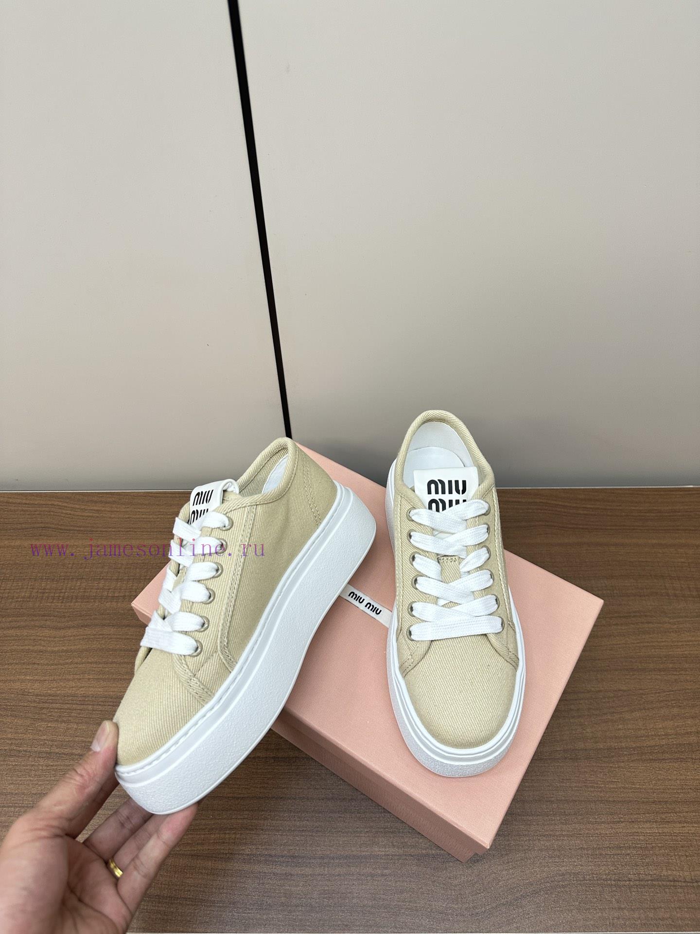 MIUMIU Thick Soled Casual Shoes Fabric Shoes TPR Sole P330 Foam Sole P350The Spring Flagship Se dzvnpms2 - Image 6