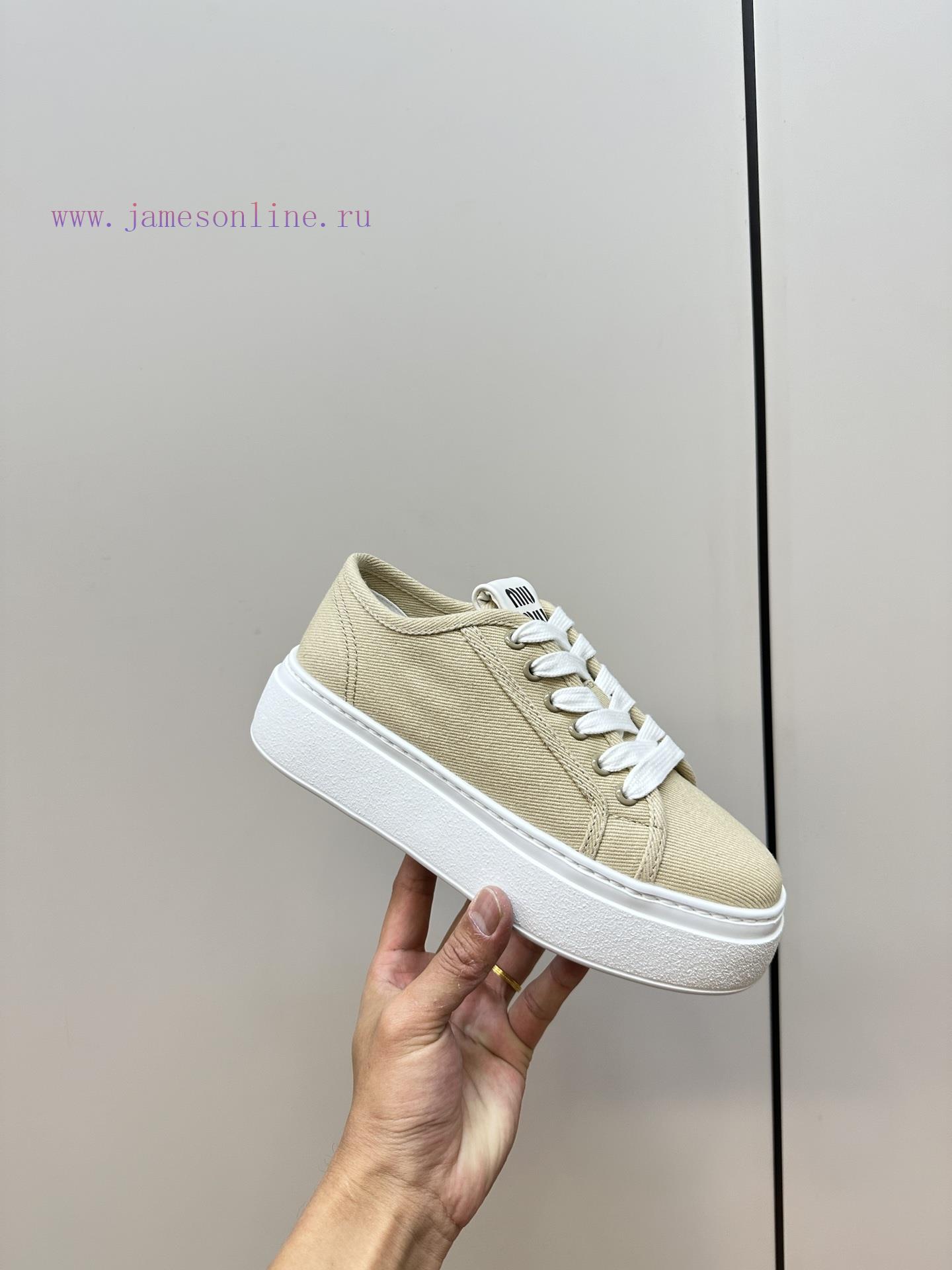 MIUMIU Thick Soled Casual Shoes Fabric Shoes TPR Sole P330 Foam Sole P350The Spring Flagship Se dzvnpms2 - Image 8