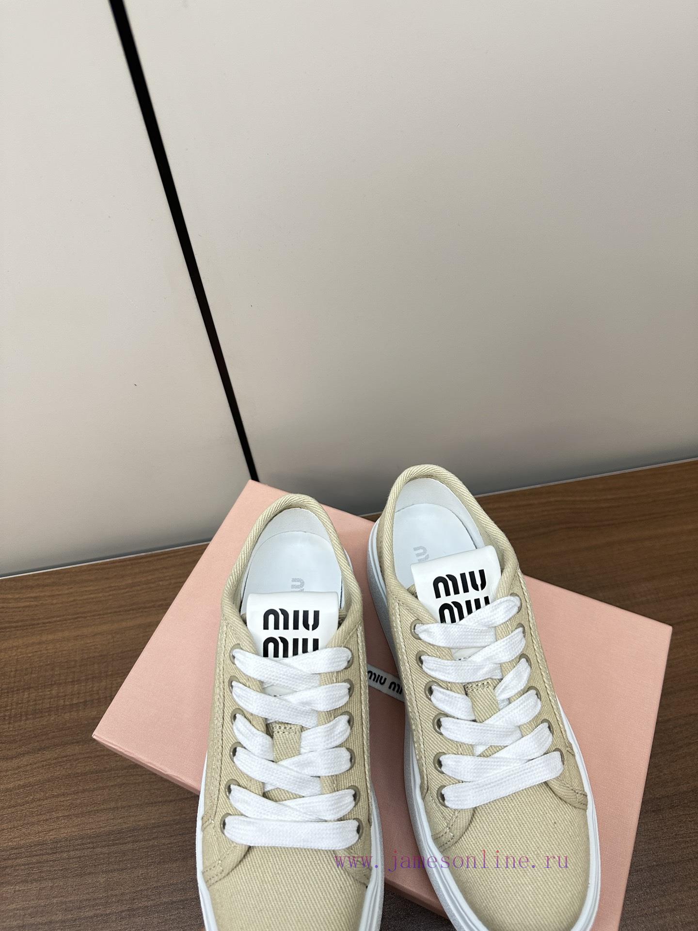 MIUMIU Thick Soled Casual Shoes Fabric Shoes TPR Sole P330 Foam Sole P350The Spring Flagship Se dzvnpms2 - Image 10