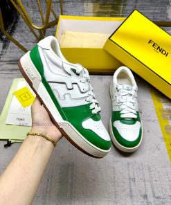 FENDI MatcHermes Sneakers With White Cowhide Material And Green Cowhide Details Sizes 35-40 For 8va02256