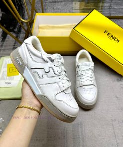 FENDI MatcHermes Sneakers With White Cowhide Material And Gray Cowhide Details Sizes 35-40 For imnvd0ly