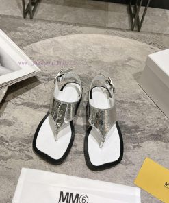 Maison Marginal * MM6 Thick Heel A Very High-end Pair Of Thick Heel Clip On Sandals SeriesMajir 5nc0dft4
