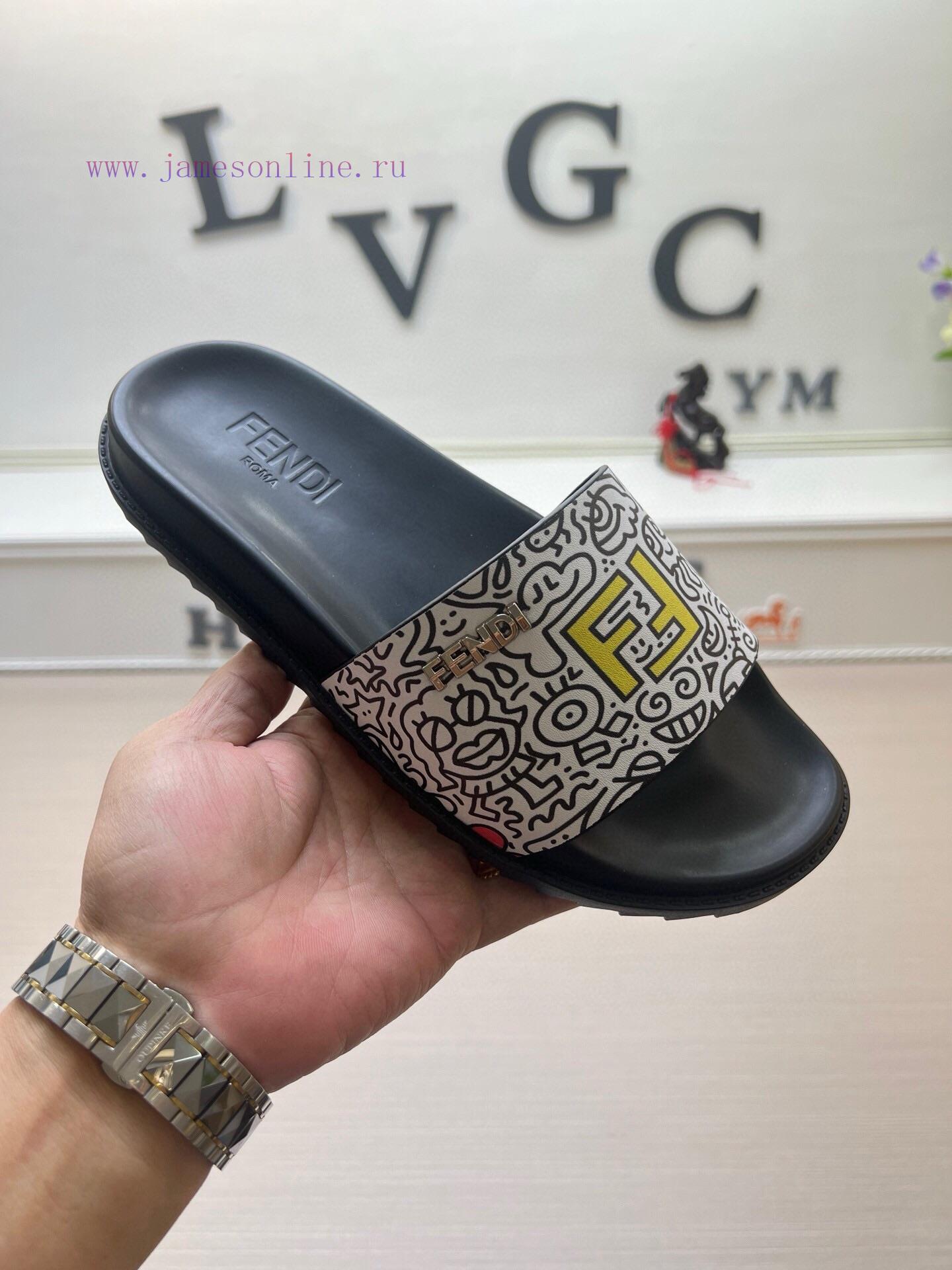 FENDI Official Website Men's Slippers And Shoes Are Hot Selling Original Version One-to-one Wit 57ol6sfg