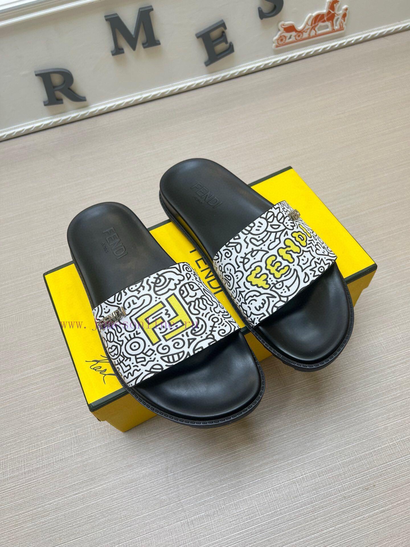 FENDI Official Website Men's Slippers And Shoes Are Hot Selling Original Version One-to-one Wit 57ol6sfg - Image 4