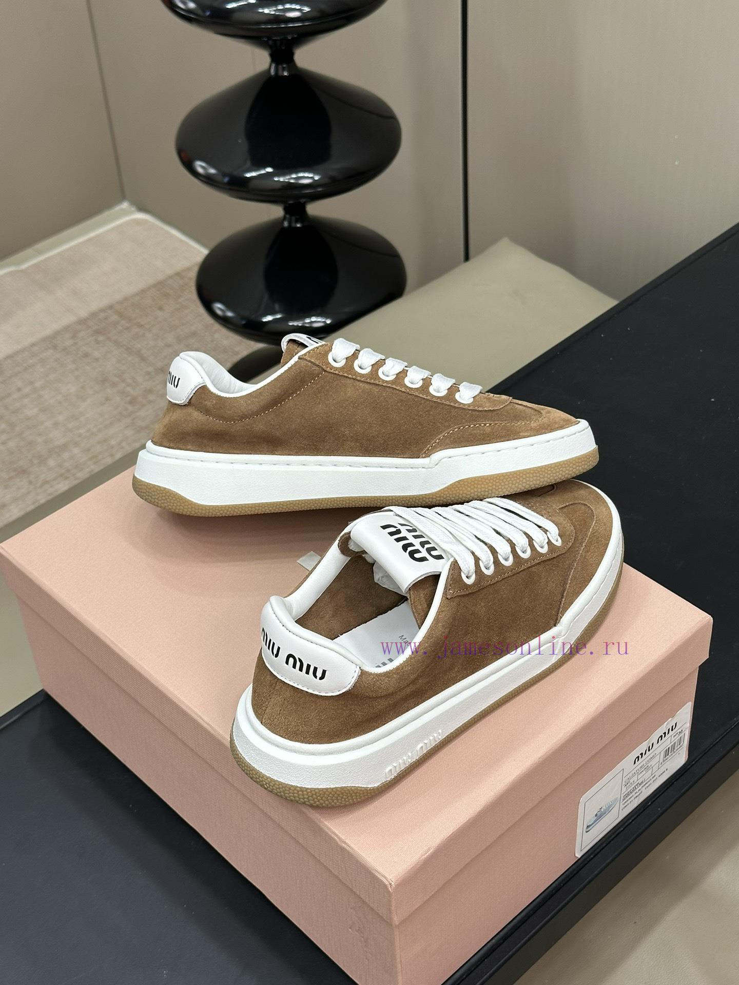 Top Qualitymiu Ss24 New Arrival~Miumiu 24 Spring/summer Small Dirty Shoes Suede LayoutOriginal ai5trd4b - Image 4