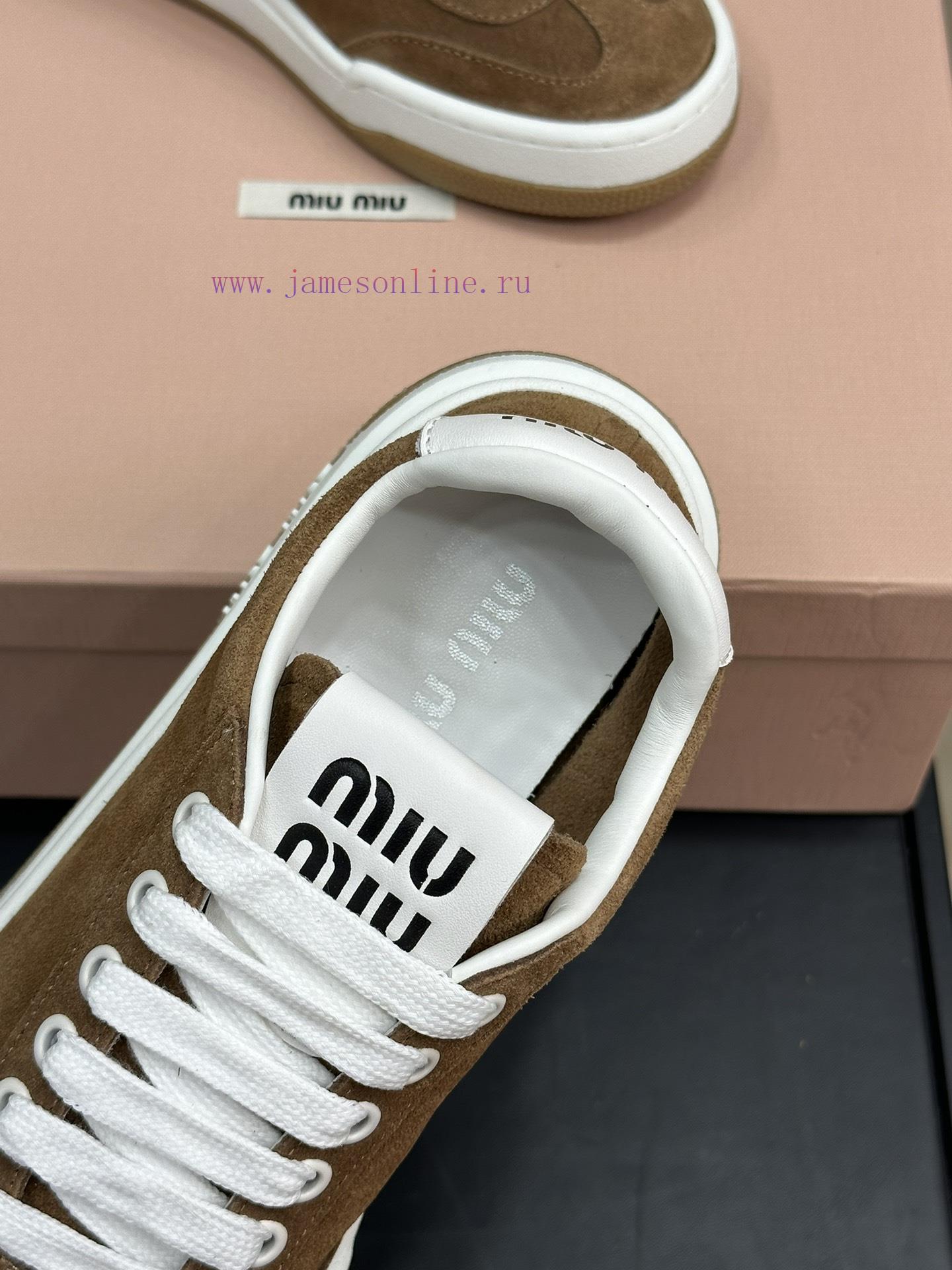 Top Qualitymiu Ss24 New Arrival~Miumiu 24 Spring/summer Small Dirty Shoes Suede LayoutOriginal ai5trd4b - Image 9