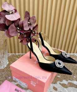 New Market ModelsThe Most Mach&Mach Rhinestone Decorated Pointed High-heeled Hollow Sandals———— ntwlatmw