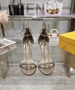 ② ⓪②④ 𝙁𝙀𝙉𝘿𝙄 | Fendi FENDI Filo Strap Stone Pattern Leather High Heels Sandals〰 〰    〰 〰 Genuine vvaolg1e