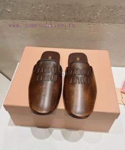Top TierPurchasing Grade Miu Miu Ms. Miu Miu Baotou Miu Miu Shoes Decorative Flat Shoes Miu Miu s6b9lcqa