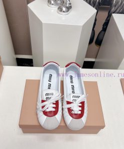 Top TierMiumiu 2024 Vs Spring/Summer New Casual Shoe CollectionNew Release Of Casual White Shoe 638ml4yb
