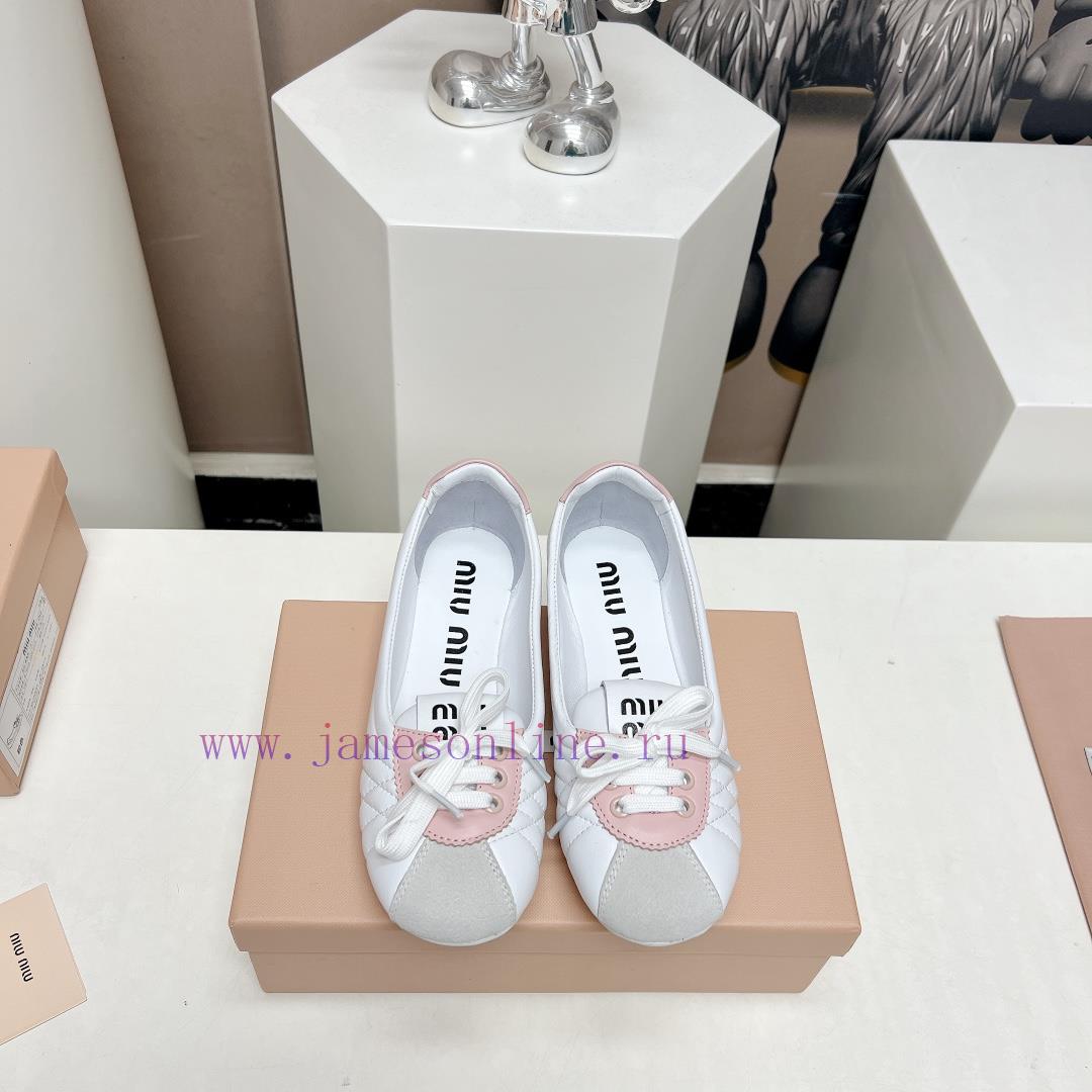 Top TierMiumiu 2024 Vs Spring/Summer New Casual Shoe CollectionNew Release Of Casual White Shoe mpmm7w2f