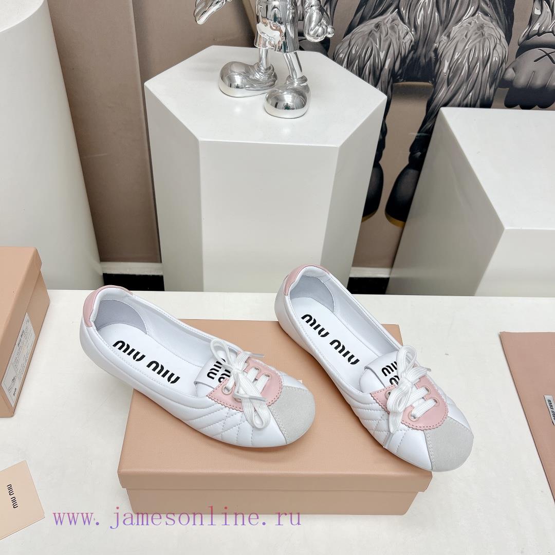 Top TierMiumiu 2024 Vs Spring/Summer New Casual Shoe CollectionNew Release Of Casual White Shoe mpmm7w2f - Image 3
