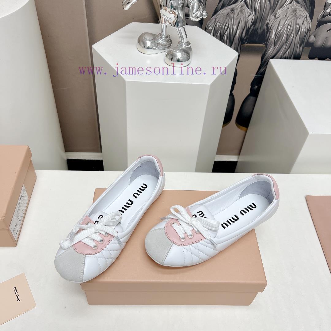 Top TierMiumiu 2024 Vs Spring/Summer New Casual Shoe CollectionNew Release Of Casual White Shoe mpmm7w2f - Image 4