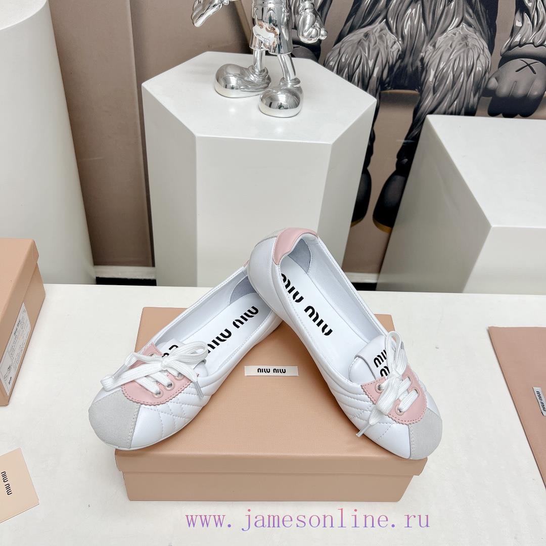 Top TierMiumiu 2024 Vs Spring/Summer New Casual Shoe CollectionNew Release Of Casual White Shoe mpmm7w2f - Image 5