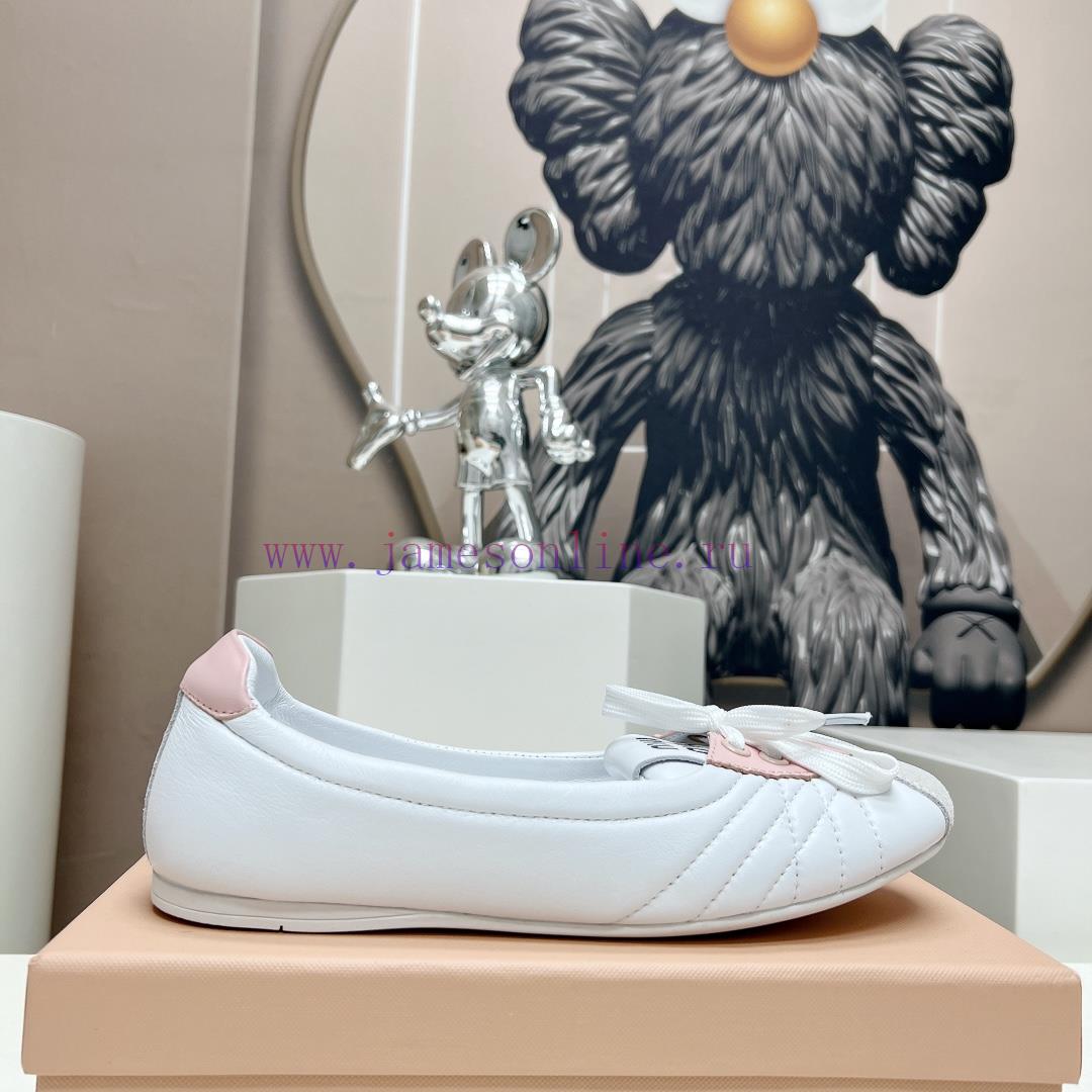 Top TierMiumiu 2024 Vs Spring/Summer New Casual Shoe CollectionNew Release Of Casual White Shoe mpmm7w2f - Image 6