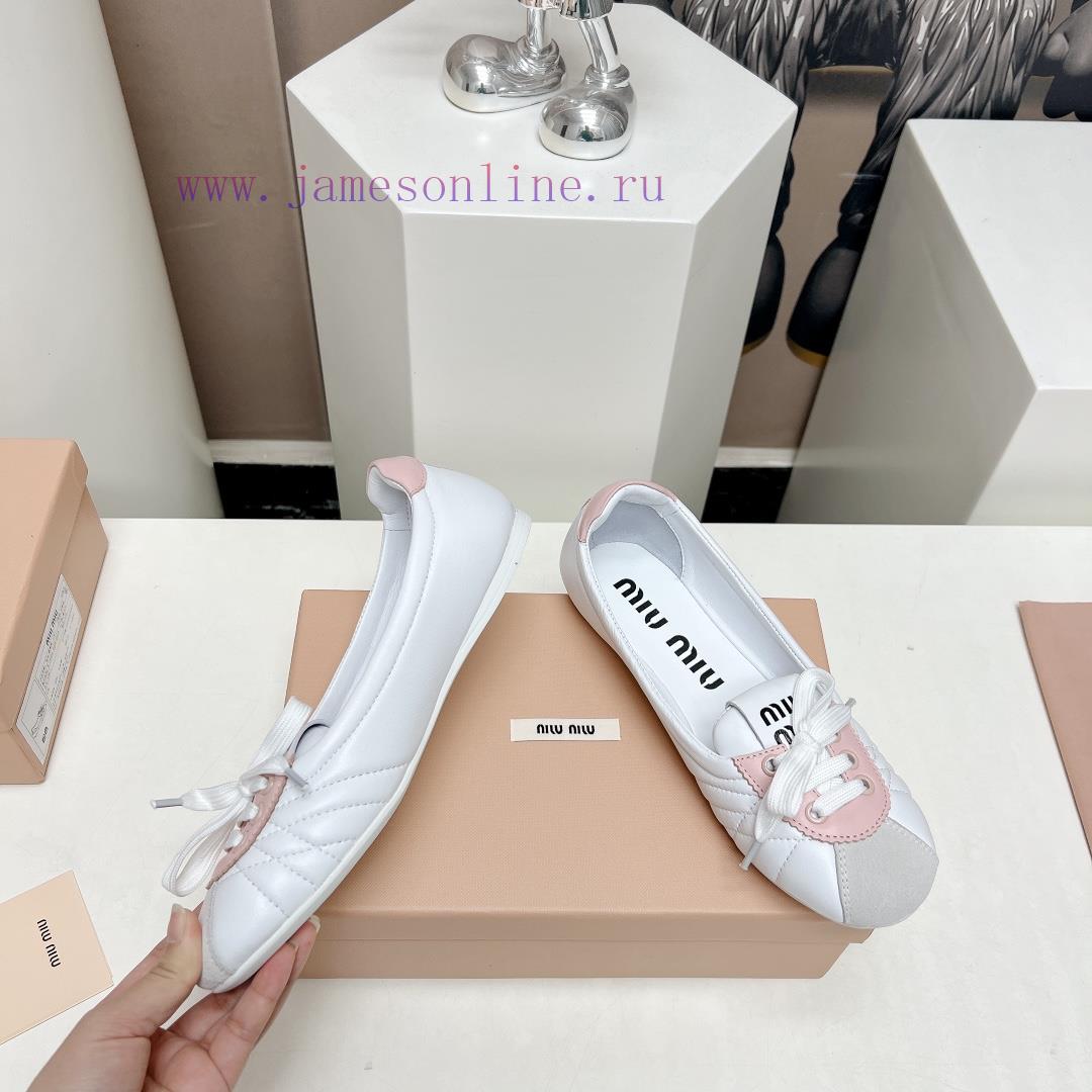 Top TierMiumiu 2024 Vs Spring/Summer New Casual Shoe CollectionNew Release Of Casual White Shoe mpmm7w2f - Image 8