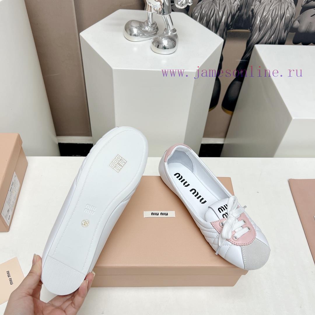 Top TierMiumiu 2024 Vs Spring/Summer New Casual Shoe CollectionNew Release Of Casual White Shoe mpmm7w2f - Image 10