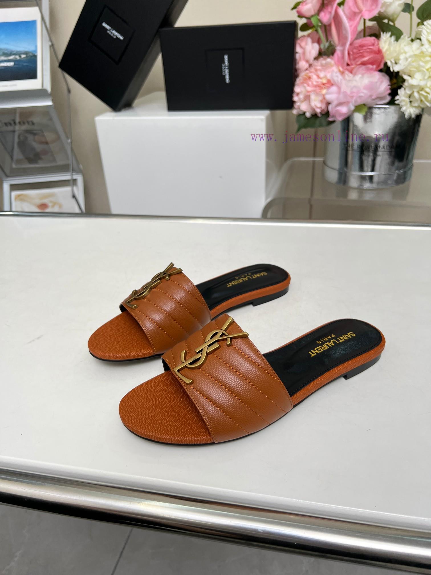Rubber Sole P Leather Sole P280Saint Laurent YSL Saint Laurent Sandals - Logo Letter Buckle Dec xzoqi4zi - Image 8