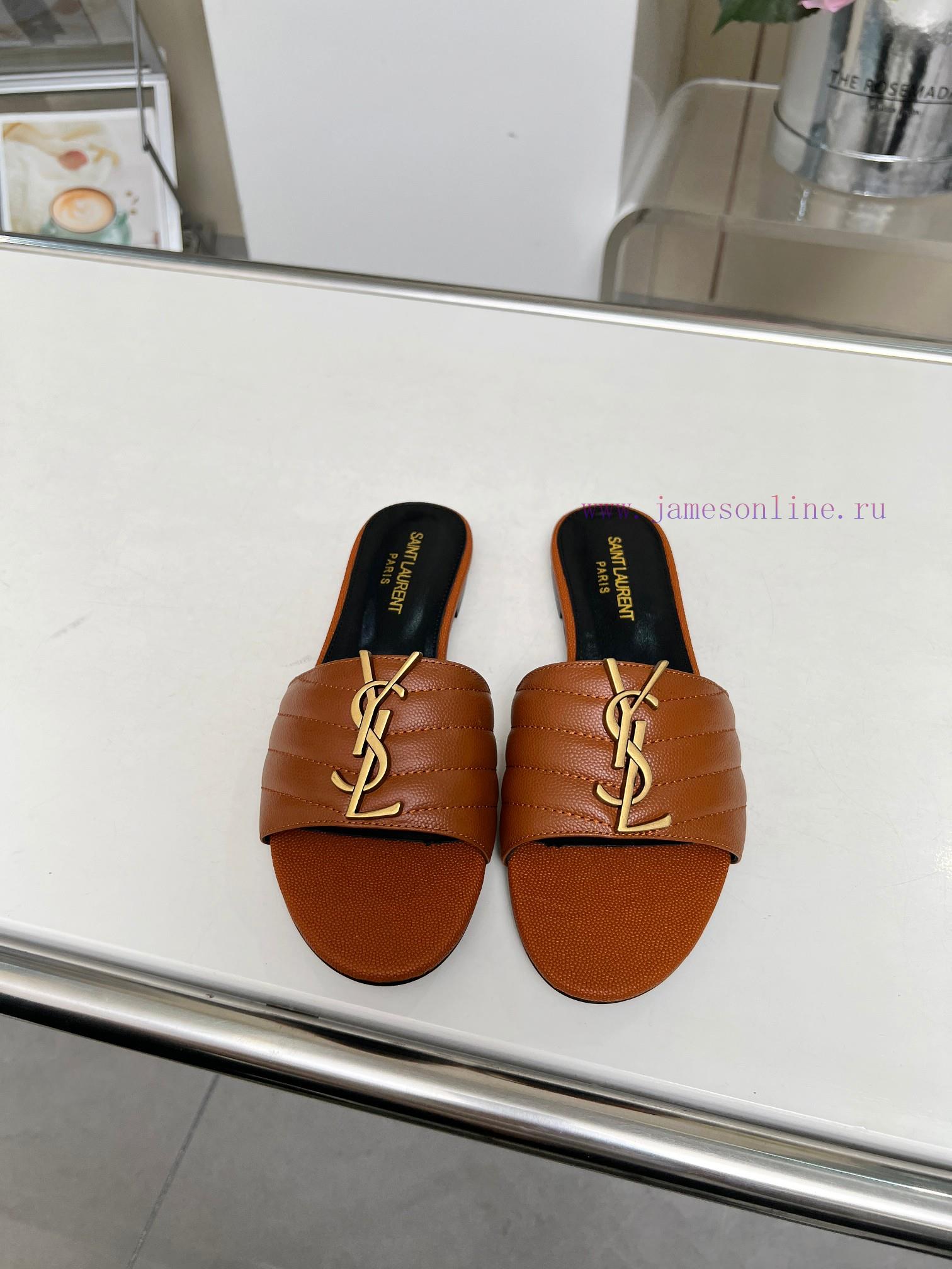 Rubber Sole P Leather Sole P280Saint Laurent YSL Saint Laurent Sandals - Logo Letter Buckle Dec xzoqi4zi - Image 9