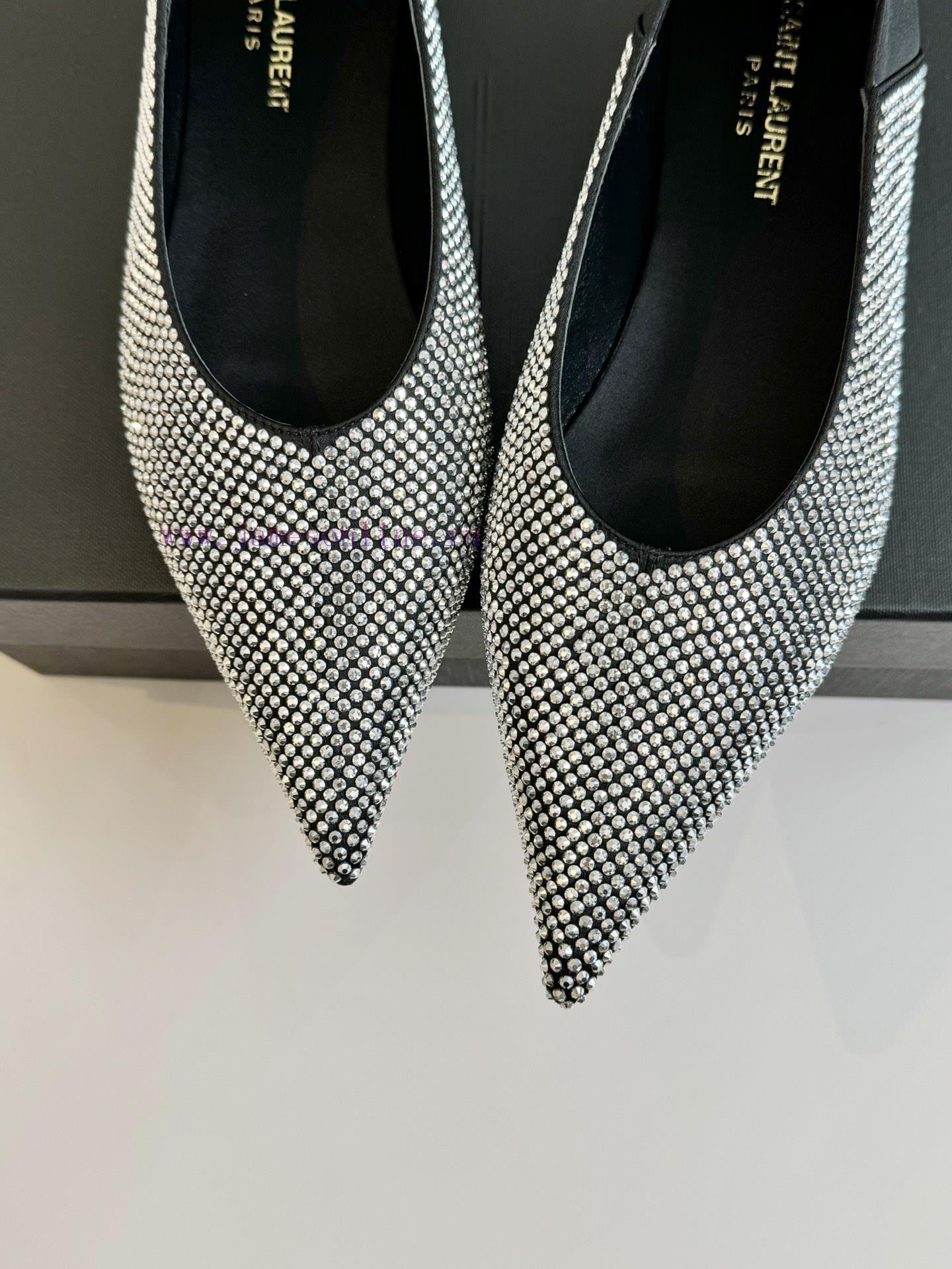 🫰SAINT LAURENT 24/Pointed Flat Bottom Single ShoesWho Loves These Retro Animal Patterned Flat S 22eppuew - Image 9