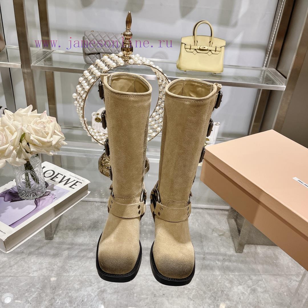 Miumiu 2024 Autumn/Winter New Limited Edition Lock Mouth Short Boots New Colors Explosive Boots eumv5i2l