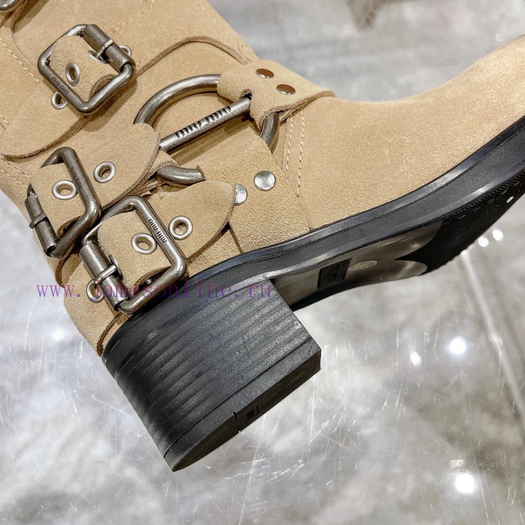 Miumiu 2024 Autumn/Winter New Limited Edition Lock Mouth Short Boots New Colors Explosive Boots eumv5i2l - Image 8