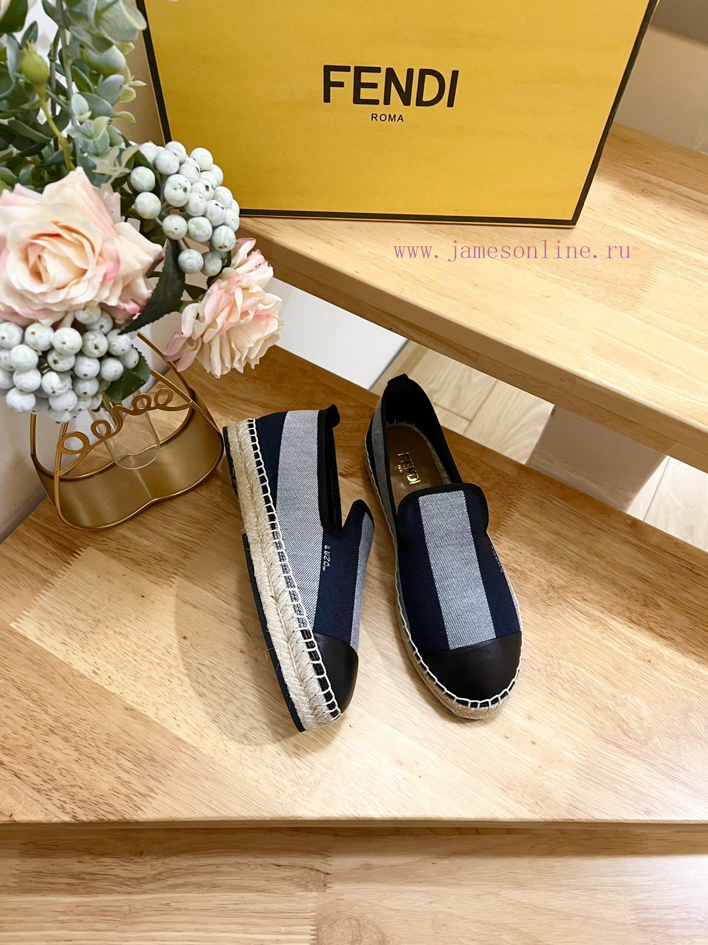 P Women's And P Men's 300Fendi Men's And Women's Striped Linen Bottom Fishing Shoes Are Made Of c8r23z5k - Image 6