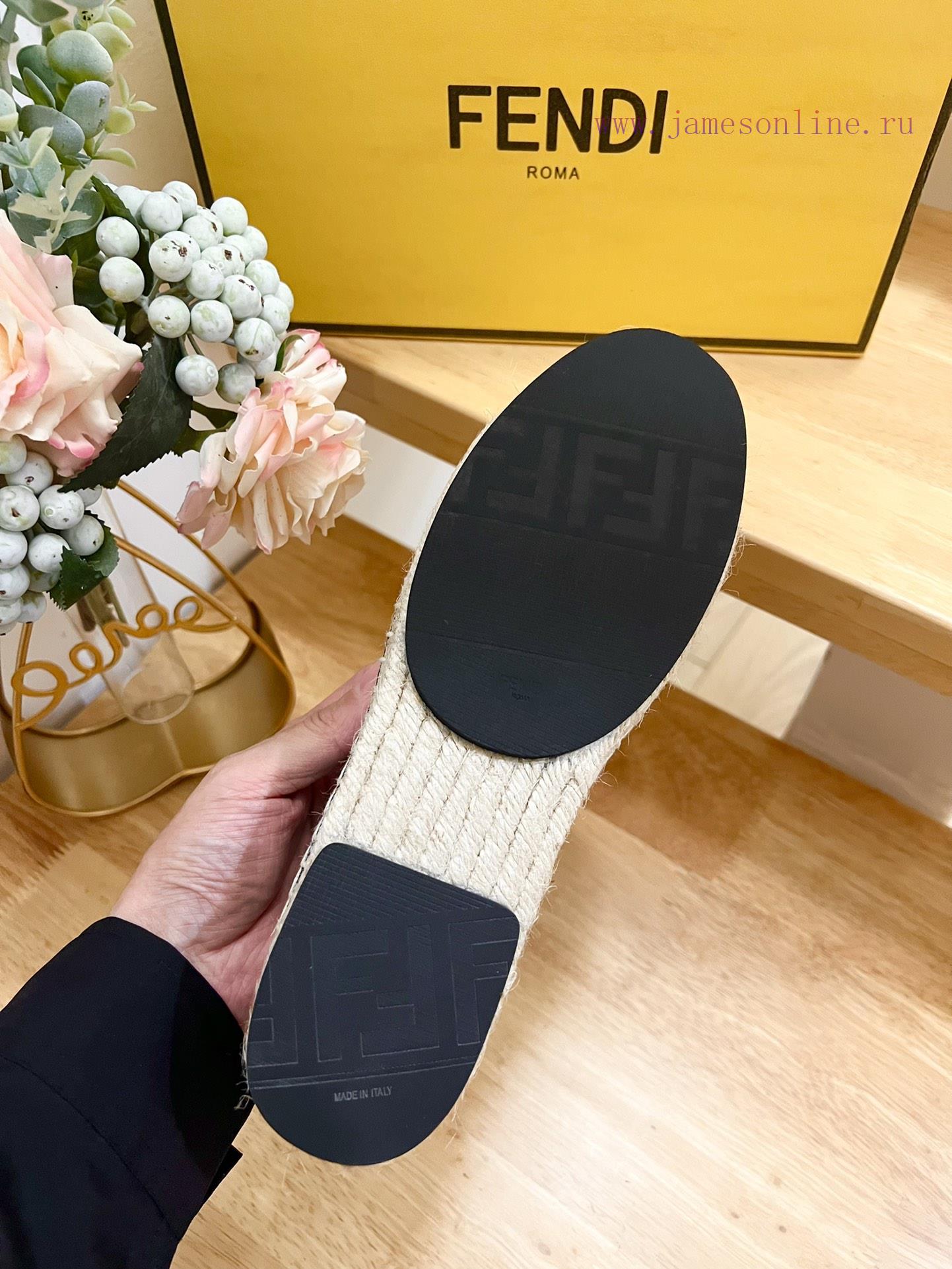 P Women's And P Men's 300Fendi Men's And Women's Striped Linen Bottom Fishing Shoes Are Made Of c8r23z5k - Image 10