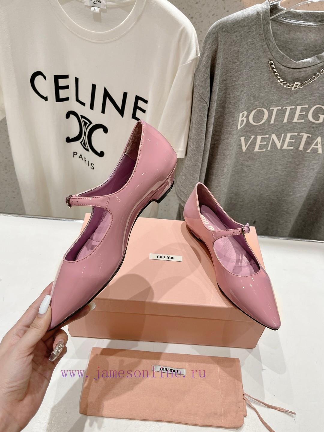 MiuM * U/24ss New Flat Bottomed Pointed Mary Jane Single Shoe Is A Very Low-key Single Shoe. It u1nmpqj5 - Image 5