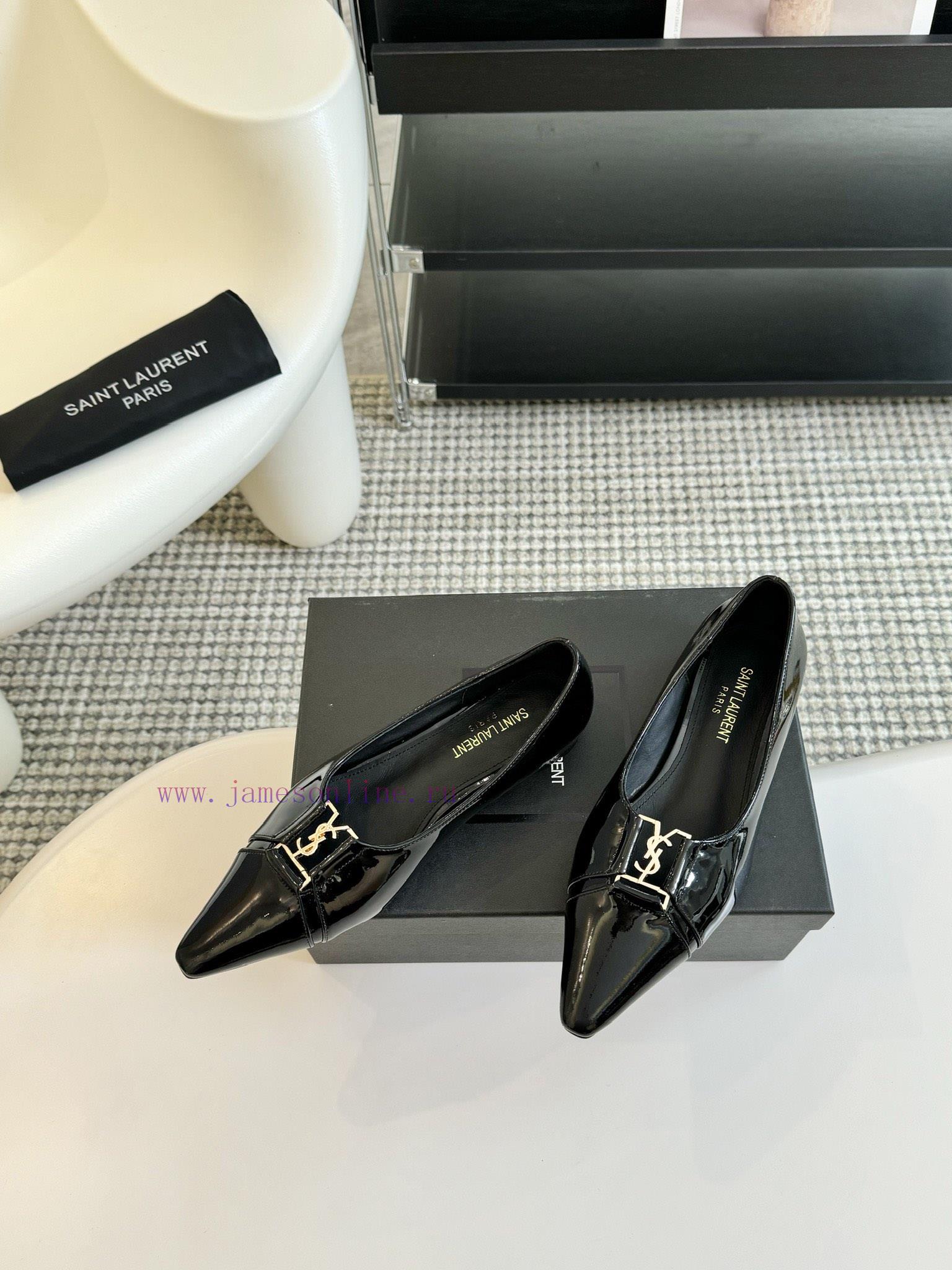 SAINT LAURENT YSL Pointed Flat Sole Single ShoeWho Loves These Retro Animal Patterned Flat Shoe zzxmtl6v - Image 4
