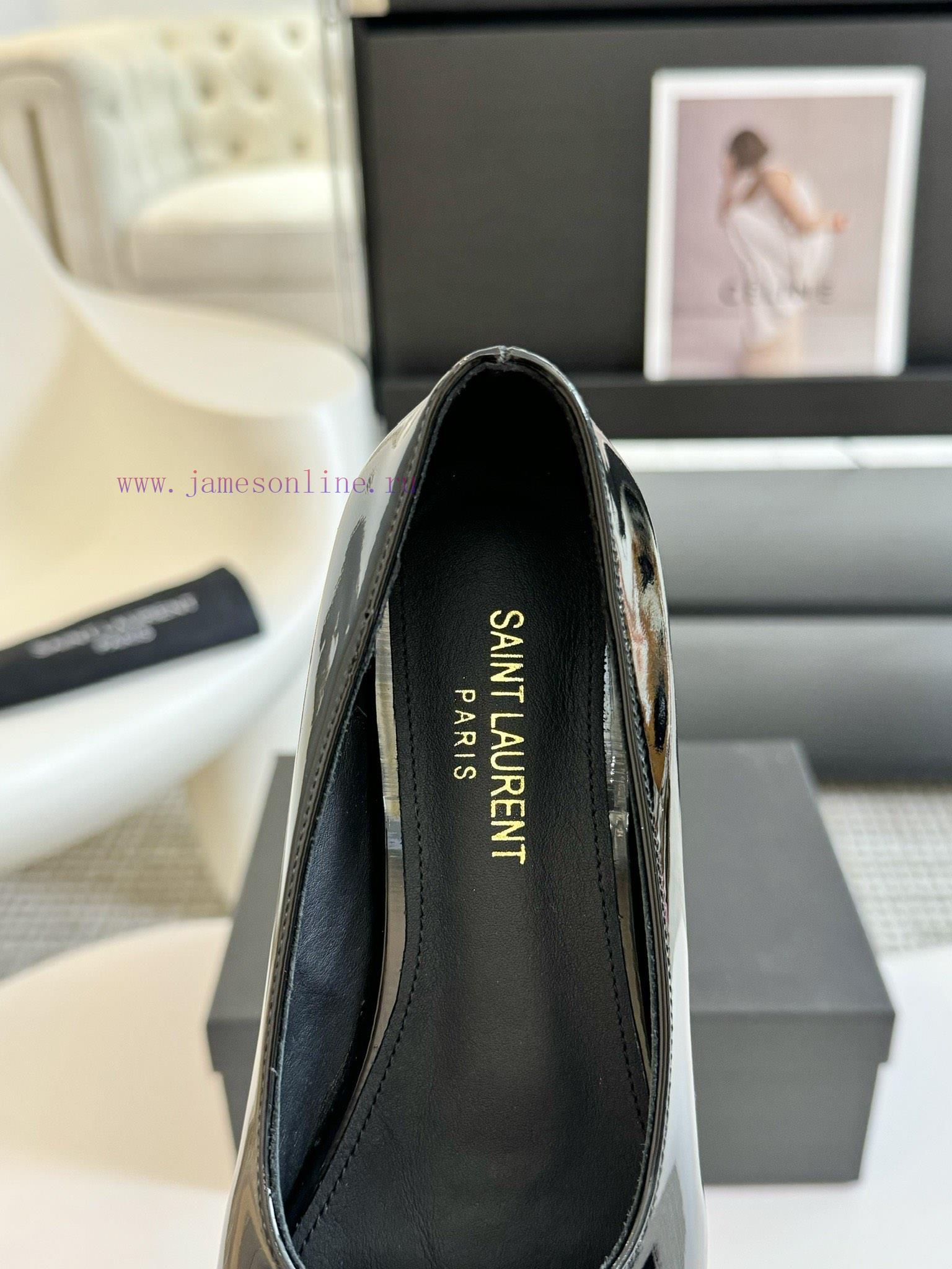 SAINT LAURENT YSL Pointed Flat Sole Single ShoeWho Loves These Retro Animal Patterned Flat Shoe zzxmtl6v - Image 6