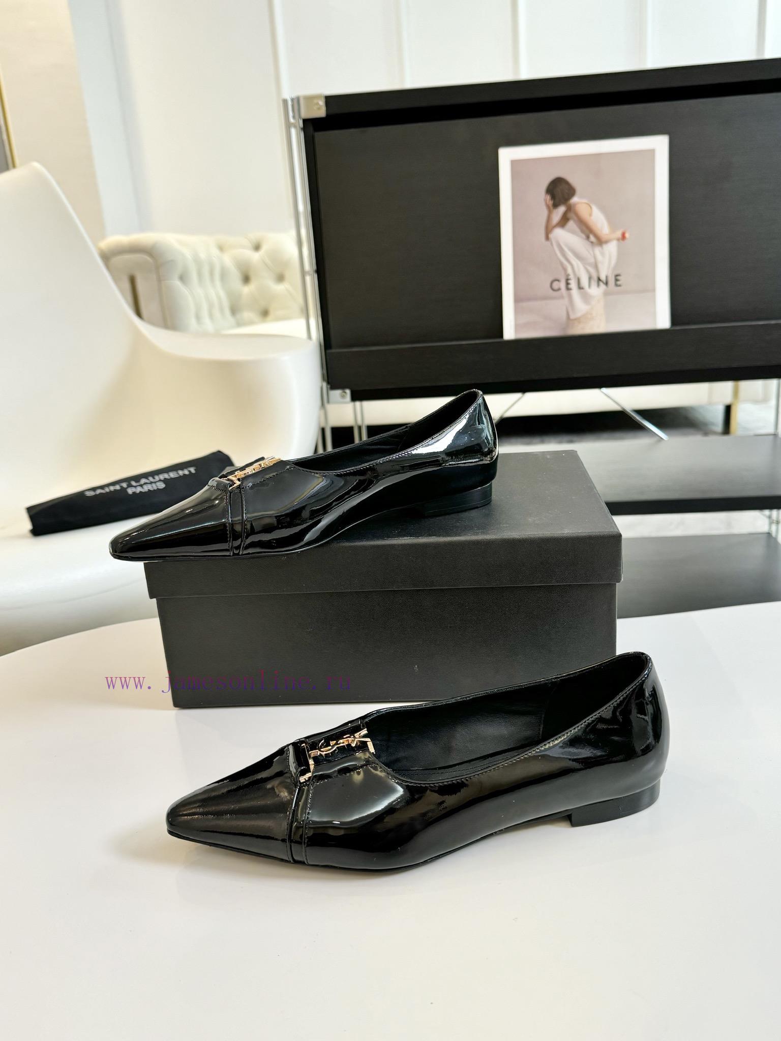 SAINT LAURENT YSL Pointed Flat Sole Single ShoeWho Loves These Retro Animal Patterned Flat Shoe zzxmtl6v - Image 7
