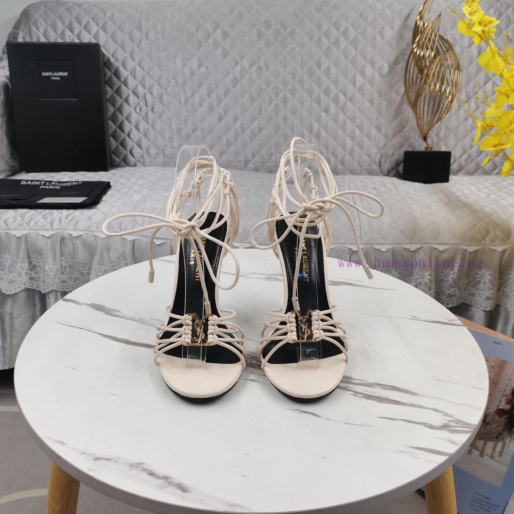 New Release - YSL Top Level2024 New Strap High-heeled SandalsPerfect Attention To DetailFoot Pa 23cxonmz - Image 3