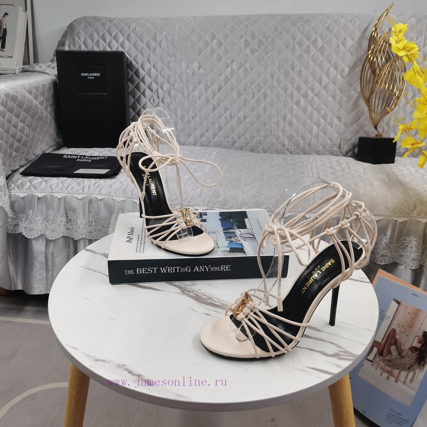 New Release - YSL Top Level2024 New Strap High-heeled SandalsPerfect Attention To DetailFoot Pa 23cxonmz - Image 8