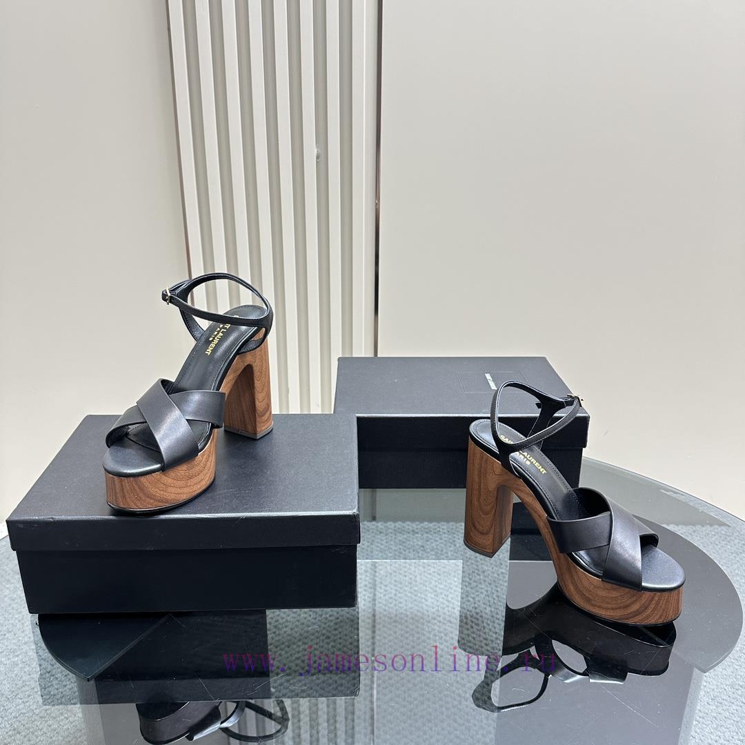 Saint Laurent YSL Flagship Waterproof Platform Hate Too High Diamond Grid SandalsHigh End Custo zpl4rlpb - Image 7