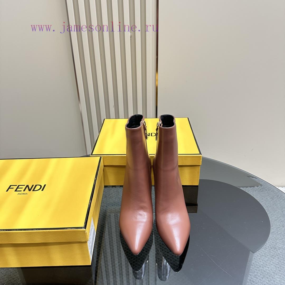 FENDI Short Boots F Thick Heel Ankle BootsThe F And Design Of The Mold Are Extremely Colorful A 589sfglf - Image 3