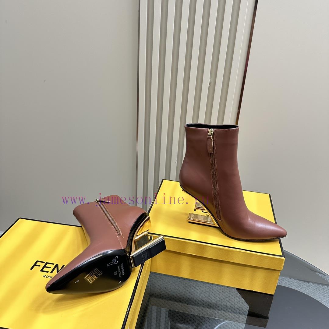FENDI Short Boots F Thick Heel Ankle BootsThe F And Design Of The Mold Are Extremely Colorful A 589sfglf - Image 5