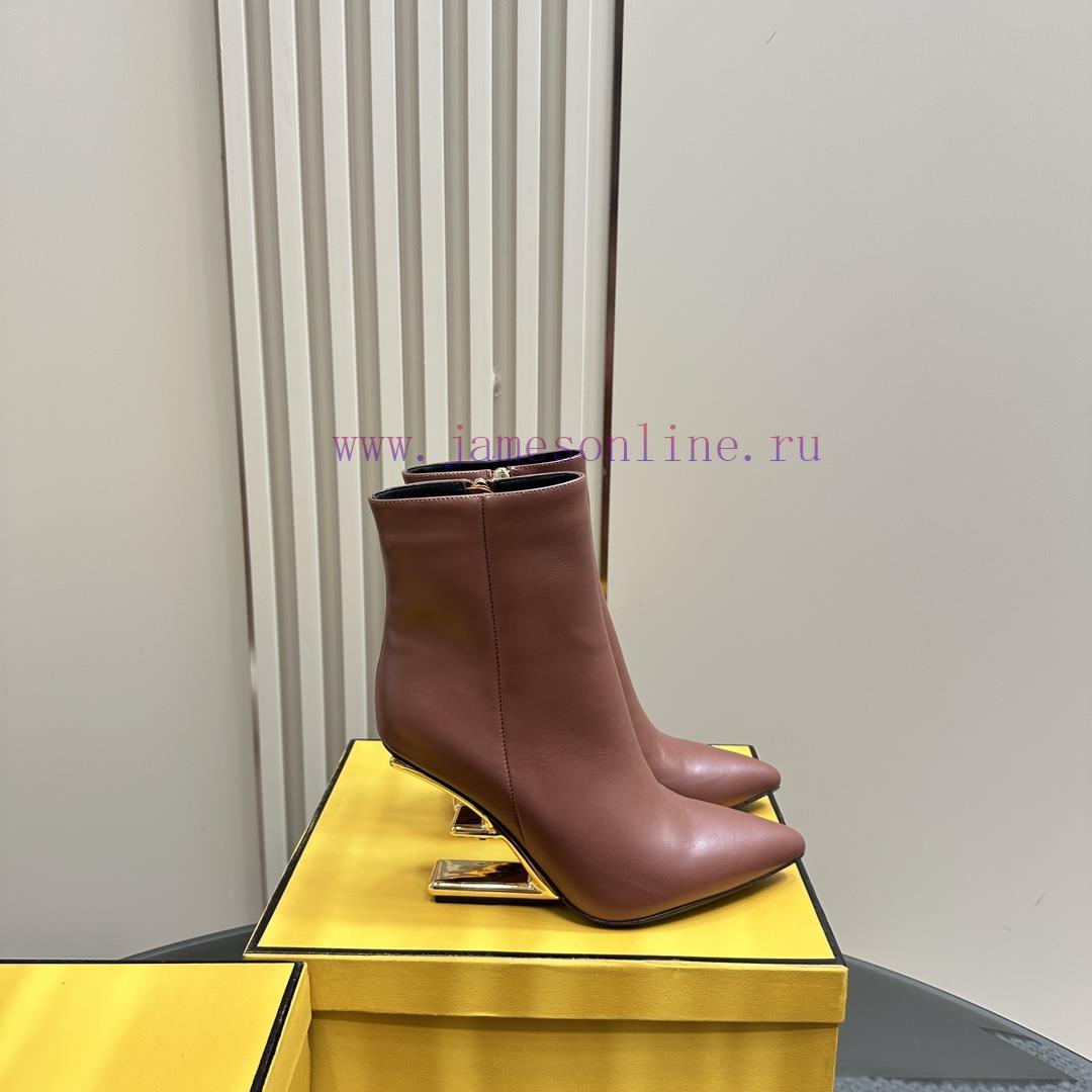 FENDI Short Boots F Thick Heel Ankle BootsThe F And Design Of The Mold Are Extremely Colorful A 589sfglf - Image 6