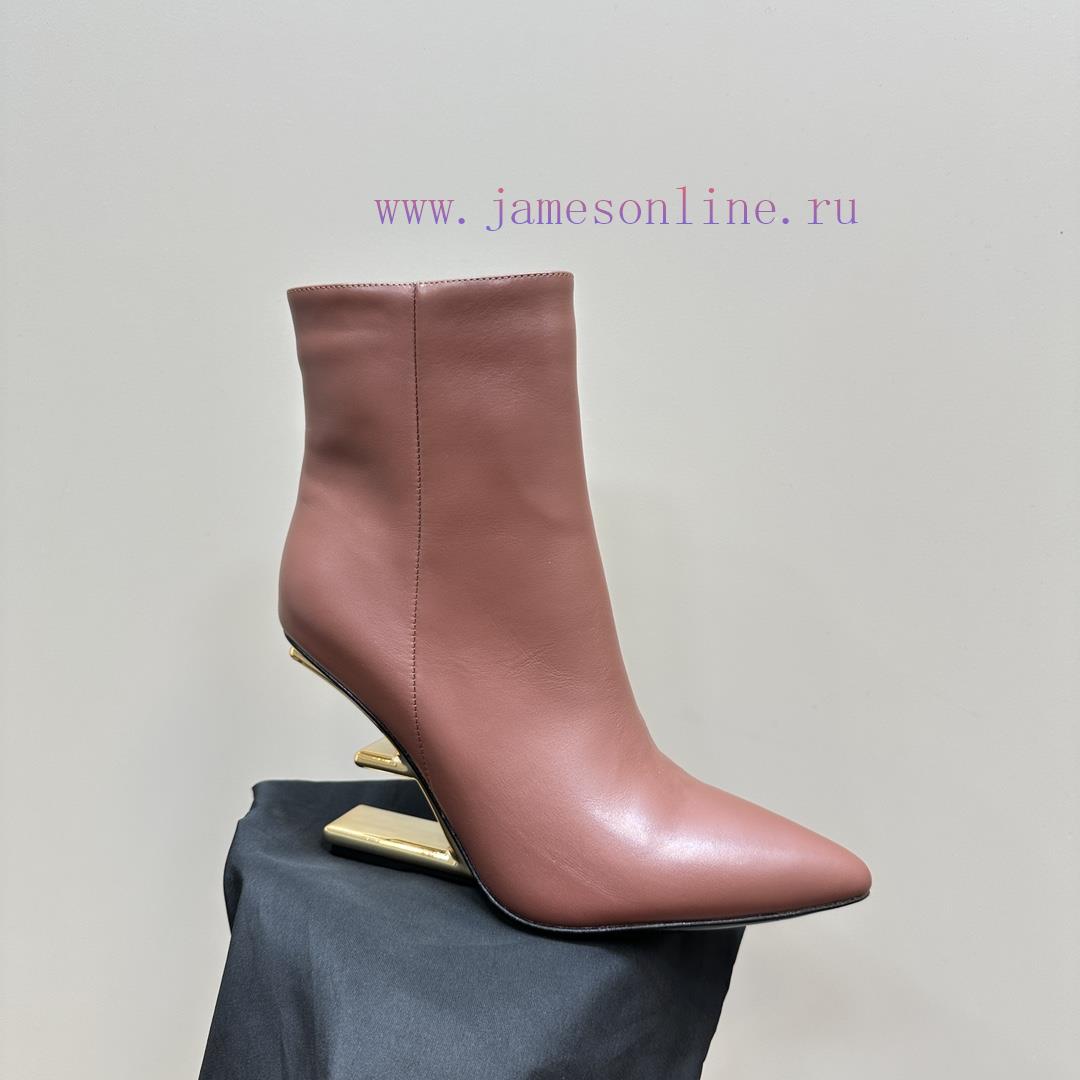 FENDI Short Boots F Thick Heel Ankle BootsThe F And Design Of The Mold Are Extremely Colorful A 589sfglf - Image 8