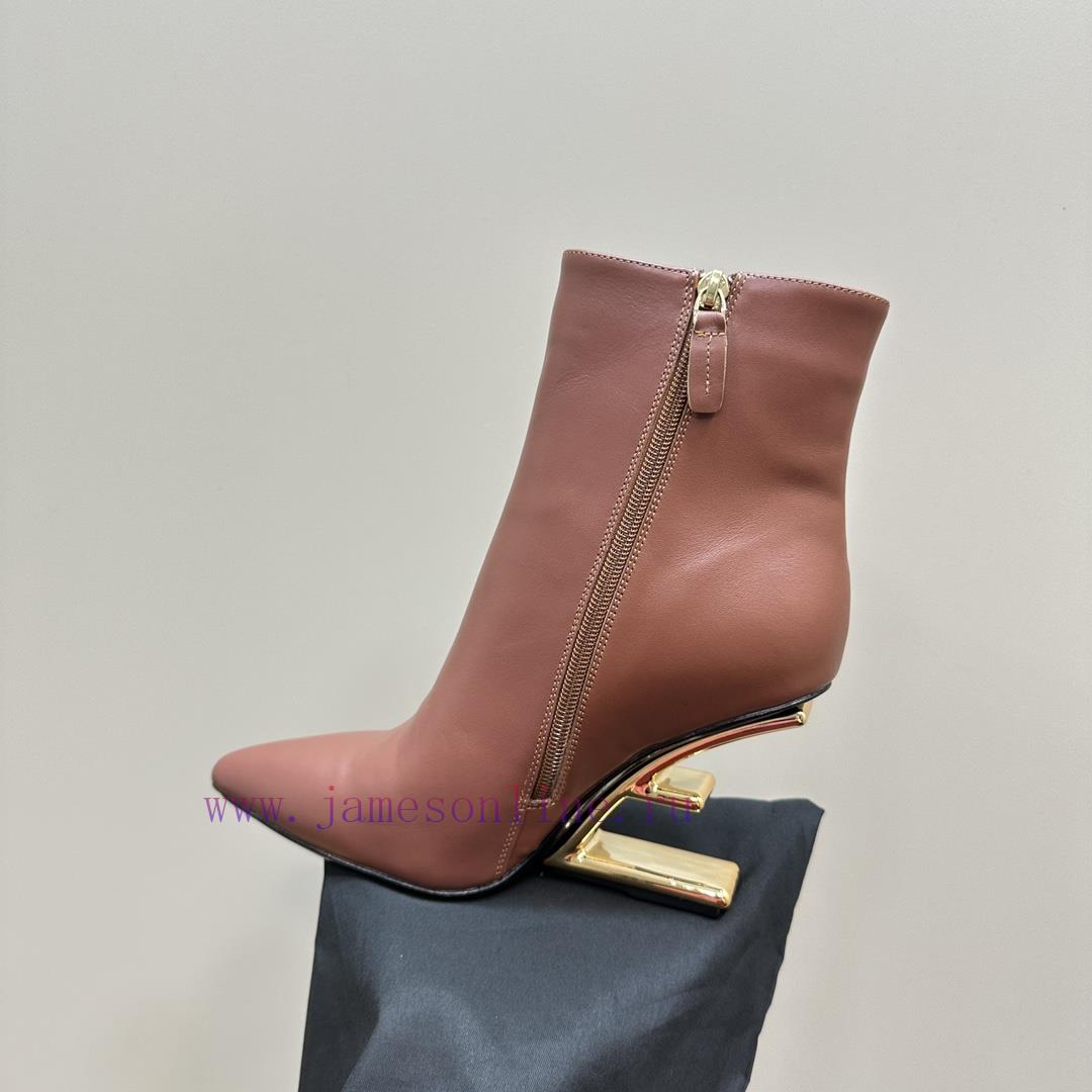 FENDI Short Boots F Thick Heel Ankle BootsThe F And Design Of The Mold Are Extremely Colorful A 589sfglf - Image 10
