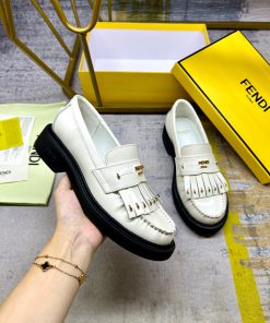 FENDI Filo Academy Loafers With Accessories And Tassel Details Adorned With Metal Stitching And ejaapbfx