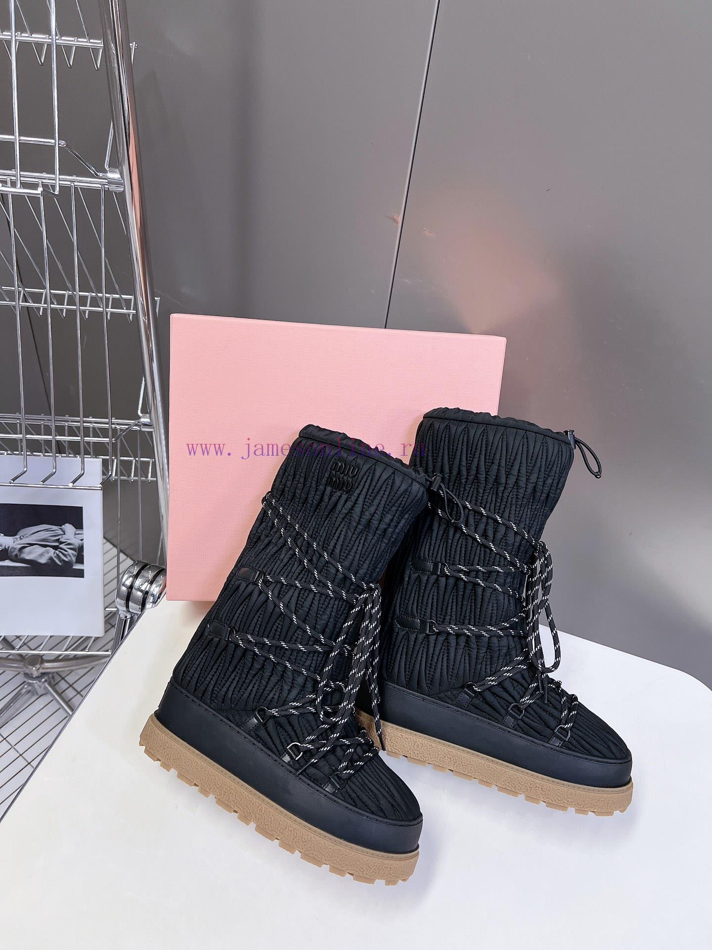 Low And High 480 MIUMIU Wool Style The Latest Autumn And Winter Snow Boots From Miu Miu Look Gr wnfpcpav - Image 5