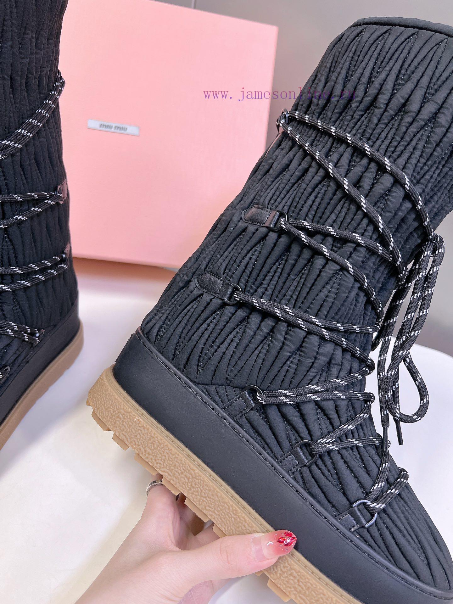 Low And High 480 MIUMIU Wool Style The Latest Autumn And Winter Snow Boots From Miu Miu Look Gr wnfpcpav - Image 9
