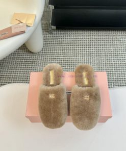 Miu Miu Lefu Shoes 2024 Autumn And Winter New Cotton Shoes Hairy Single Shoes From Miu Miu Miu iyfedosx