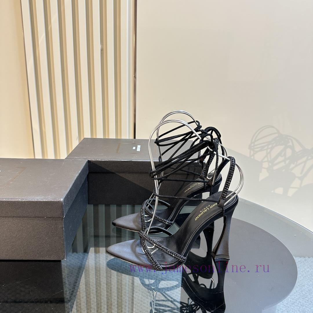 YSL Saint Laurent - SS2024 New Strap High Heel Sandals2024 New Spring/Summer Collection High He cv741djc