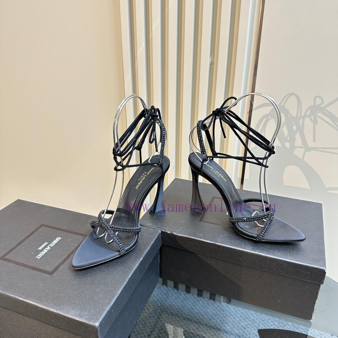 YSL Saint Laurent - SS2024 New Strap High Heel Sandals2024 New Spring/Summer Collection High He cv741djc - Image 4