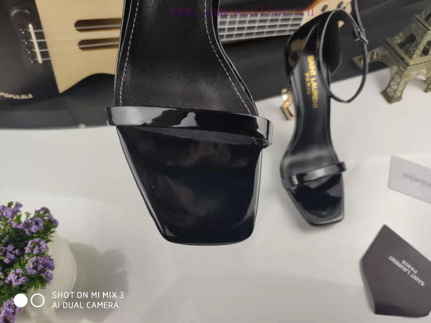 Classic Style Of RiceSAINT LAURENT YSL Letter Metal Buckle Baked Paint YSL Letter And High-heel ax1ma9la - Image 5